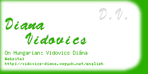 diana vidovics business card